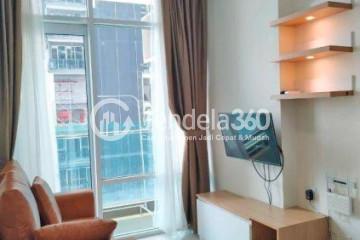 Living Room 1BR Apartment with City View at Brooklyn Alam Sutera Apartment