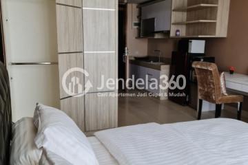 Bedroom High Floor Studio Apartment with City View at U Residence Karawaci