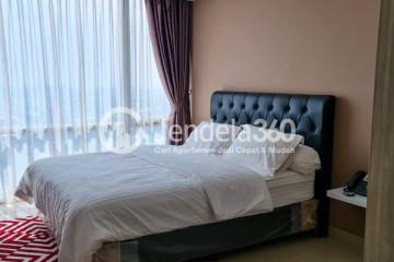 Bedroom High Floor Studio Apartment with City View at U Residence Karawaci