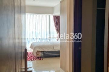 Bedroom High Floor Studio Apartment with City View at U Residence Karawaci