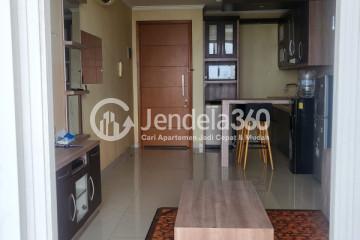 Living Room Compact 1BR Apartment at Ancol Mansion Apartment High Floor