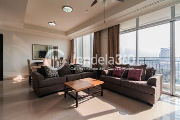 Living Room Pakubuwono View 2+1BR View City