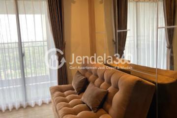 Living Room Low Floor 3BR Apartment with City View at Meikarta Apartment