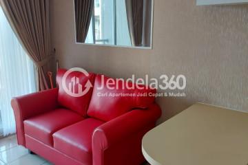 Living Room Well Furnished 2BR Apartment Middle Floor with City View at Serpong Green View Apartment