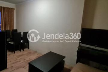 Living Room 2BR Apartment with City View at Mediterania Marina Ancol Apartment