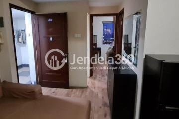 Living Room 2BR Apartment with City View at Mediterania Marina Ancol Apartment