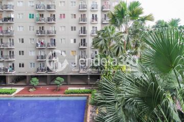 Balcony Good Deal Studio Apartment Low Floor with Swimming Pool View at Puri Park View Apartment