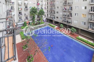 Balcony Good Deal Studio Apartment Low Floor with Swimming Pool View at Puri Park View Apartment