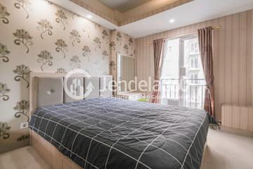 Bedroom Good Deal Studio Apartment Low Floor with Swimming Pool View at Puri Park View Apartment