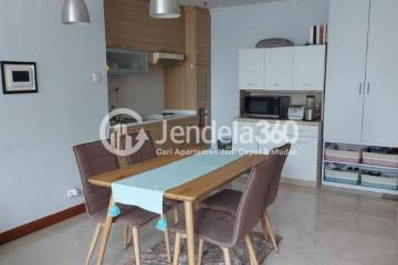 Dining Room Fancy Studio Apartment Low Floor with City View at Casablanca Apartment