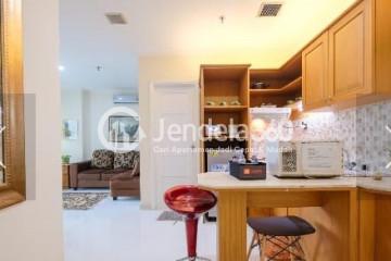 Kitchen Simply Look 1BR Apartment Middle Floor with City View at Semanggi Apartment