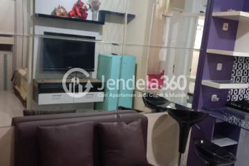 Living Room Low Floor 2BR Apartment with Taman View at Kalibata City Green Palace