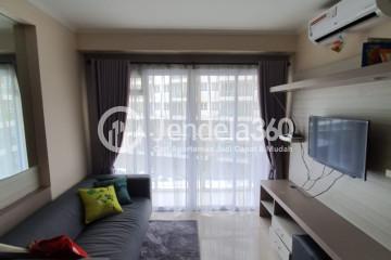 Living Room Low Floor 2BR Apartment with City View at Gateway Pasteur Apartment