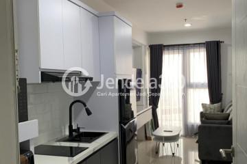 Kitchen Low Floor 2BR Apartment with City View at Mahata Tanjung Barat Apartment