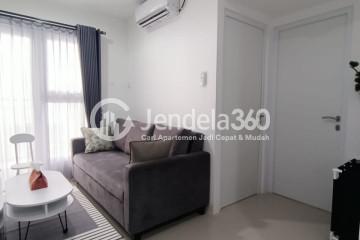 Living Room Low Floor 2BR Apartment with City View at Mahata Tanjung Barat Apartment