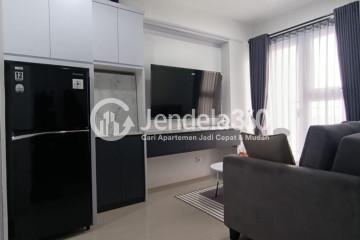 Living Room Low Floor 2BR Apartment with City View at Mahata Tanjung Barat Apartment