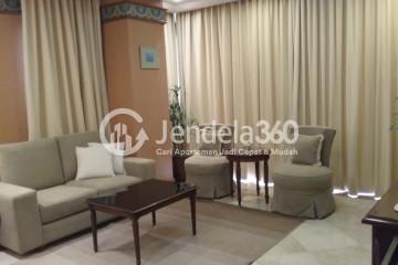 Living Room Relaxed 2BR Apartment Middle Floor with City View at Somerset Grand Citra Kuningan