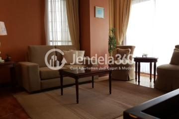 Living Room Relaxed 2BR Apartment Middle Floor with City View at Somerset Grand Citra Kuningan