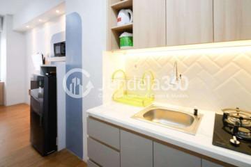 Kitchen Low Floor Studio Apartment with  View at Menara Rungkut Apartment