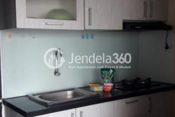 Kitchen Middle Floor 1BR Apartment with City View at Sentra Timur Residence