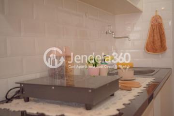 Kitchen Fancy Studio Apartment at Monroe Jababeka Apartment Low Floor