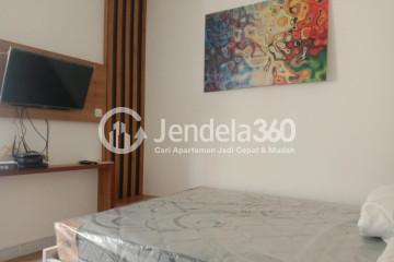 Bedroom Low Floor Studio Apartment with City View at Aeropolis 2 Apartment