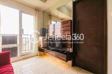 Living Room Cozy 2BR Apartment Middle Floor with City View at Puri Park View Apartment