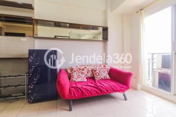 Living Room Cozy 2BR Apartment Middle Floor with City View at Puri Park View Apartment