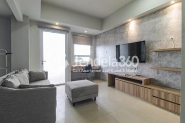 Living Room 1BR Apartment with Smart TV with WiFi at Mustika Golf Residence