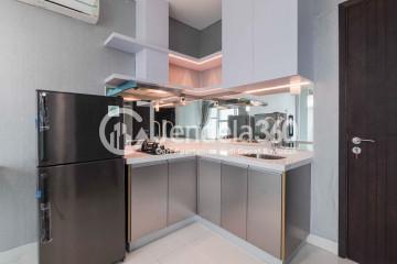 Kitchen Middle Floor Studio Apartment with City View at Brooklyn Alam Sutera Apartment