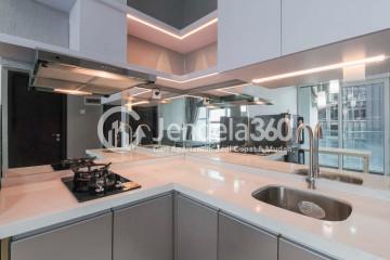 Kitchen Middle Floor Studio Apartment with City View at Brooklyn Alam Sutera Apartment