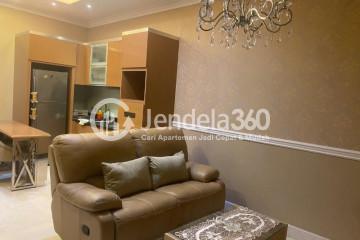 Living Room Low Floor 2BR Apartment with City View at Residence 8 Senopati