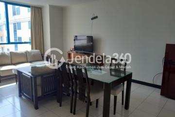 Living Room Middle Floor 3BR Apartment with City View at Pangeran Jayakarta Apartment