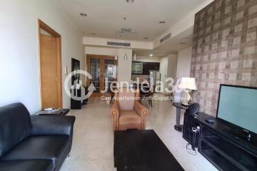 Living Room Simply Look 2BR Apartment at Senayan Residence Middle Floor