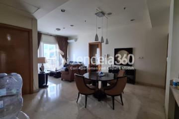 Living Room Simply Look 2BR Apartment at Senayan Residence Middle Floor