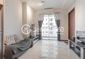 Living Room Thamrin Residence Apartment 1BR View Pool (Selatan)