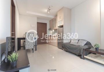 Living Room Thamrin Residence Apartment 1BR View Pool (Selatan)