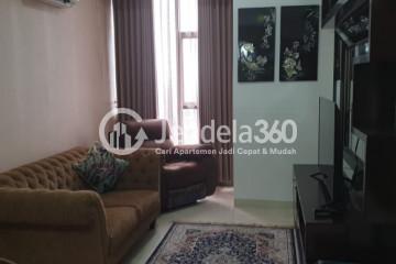 Living Room Spacious 2BR Apartment Middle Floor with City View at Lavenue Apartment