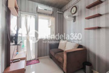 Living Room Green Pramuka City Apartment 2BR Fully Furnished