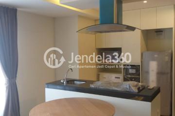 Kitchen Low Floor 1BR Apartment with City View at Orange County Lippo Cikarang