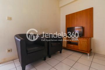 Living Room Decorative 2BR Apartment at Menteng Square Apartment Low Floor