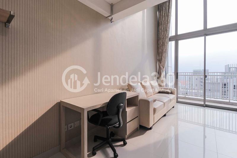 Living Room Best Deal Studio Apartment at Neo Soho Residence Middle Floor