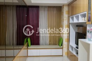 Living Room 2BR Taman Anggrek Residence Apartment at Low Floor