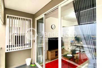 Balcony Middle Floor 2BR Apartment with City View at Landmark Residence