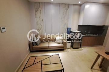 Living Room Best Deal 1BR Apartment Middle Floor with City View at Sudirman Suites Jakarta