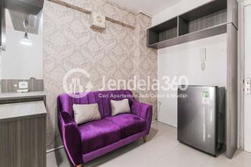 Living Room 2BR Apartment with An Easy Access to Swimming Pool at Bassura City Apartment