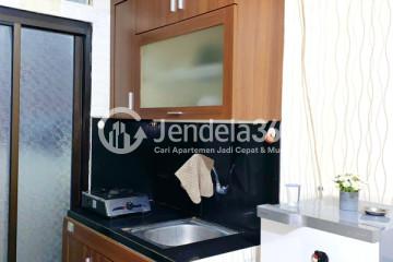 Kitchen Low Floor Studio Apartment with City View at Kemang View Apartment