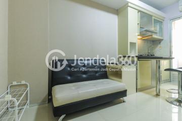 Living Room Middle Floor 2BR Apartment with  View at Kalibata City Apartment