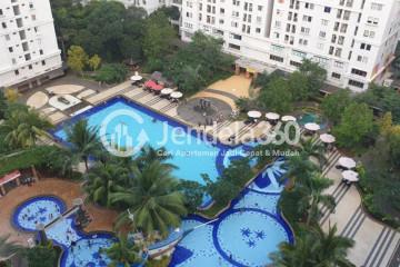 Balcony Fancy 2BR Apartment at Kalibata City Green Palace Middle Floor