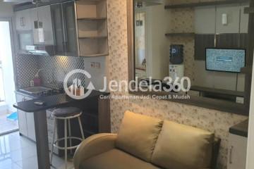 Living Room Fancy 2BR Apartment at Kalibata City Green Palace Middle Floor